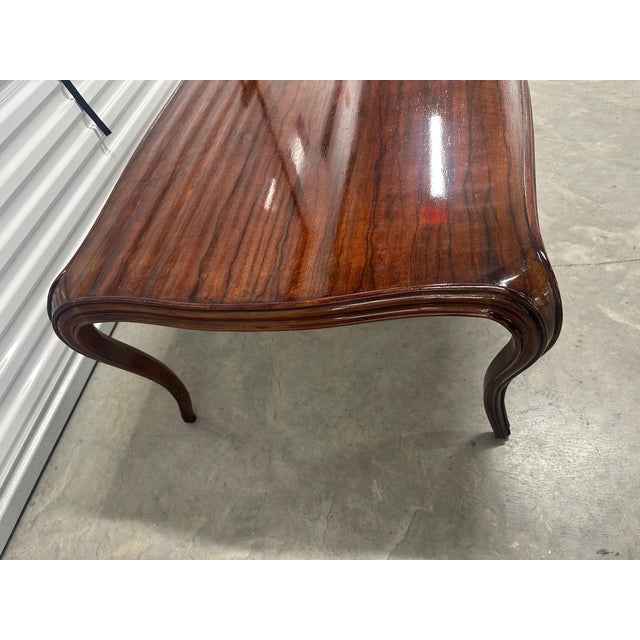 Brown Theodore Alexander Keno Brothers "Fine Point Ii" Exotic Veneer Cocktail Coffee Table For Sale - Image 8 of 14