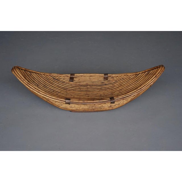 1970s Large Rattan Fruit Basket, 1970s For Sale - Image 5 of 12