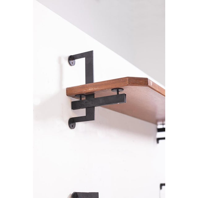 Modular Italian Bookcase with Shelves and Brackets from Studio BBPR, 1954, Set of 5 For Sale - Image 4 of 10