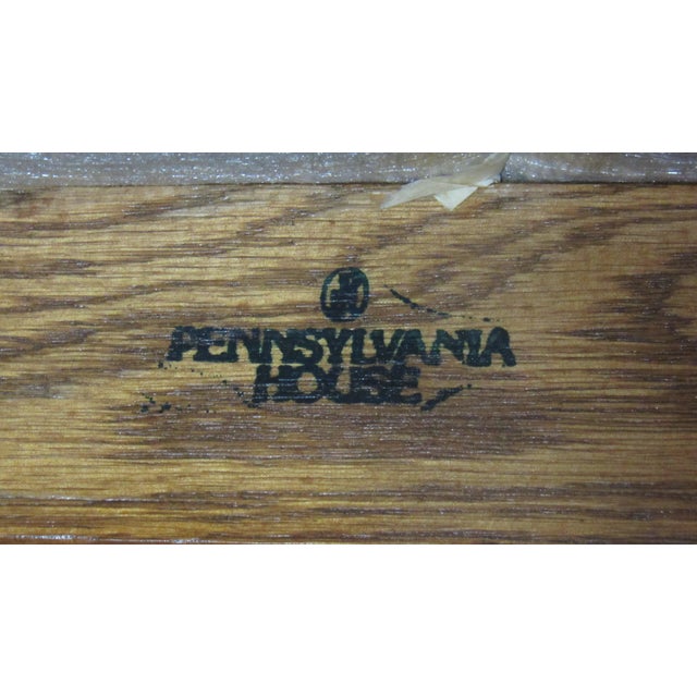 1980s Pair Mission Oak Pa House Pennsylvania Dining Room Chairs For Sale - Image 6 of 6