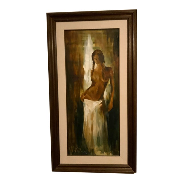 2004 Fernando Fraga Original Signed Oil Painting “Mujer Latina Iv” For Sale