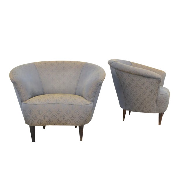 Armchairs in Style of Ico Parisi, Italy, 1950s, Set of 2 For Sale