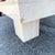 Stone Vintage Polished Travertine Rectangular Side Table For Sale - Image 7 of 8