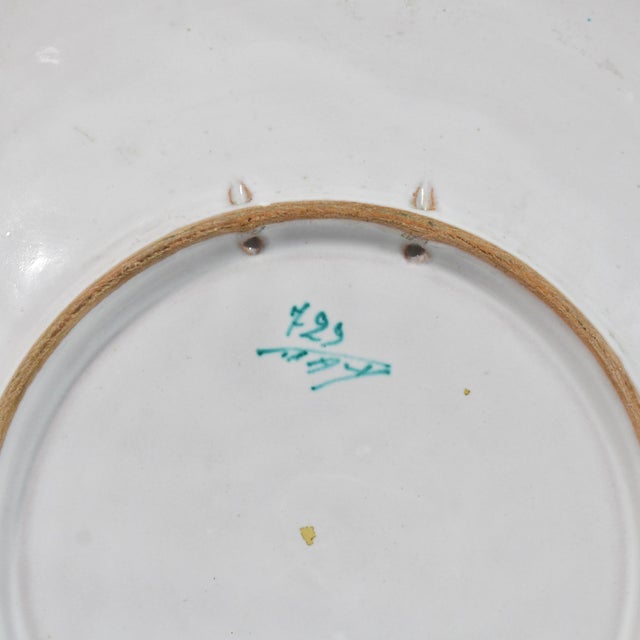 Ceramic Italian Ceramic Charger Attributed to Fratelli Fanciullacci For Sale - Image 7 of 9