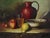 French Provincial Original Oil Painting by Frank Lean - Tabletop Still Life For Sale - Image 3 of 6