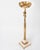 Spanish Revival 1960s Spanish Brass & Alabaster Standing Ashtray – Heraldic Coin Motif For Sale - Image 3 of 11
