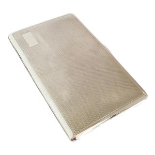 George VI Sterling Silver Cigarette Case from Steele & Dolphin, Chester, 1946 For Sale