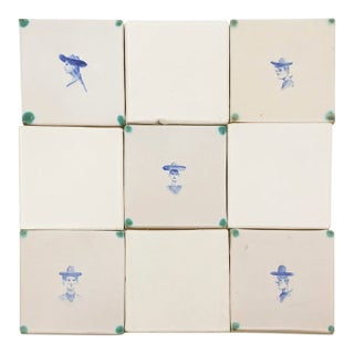 BDDW Handpainted Tile For Sale