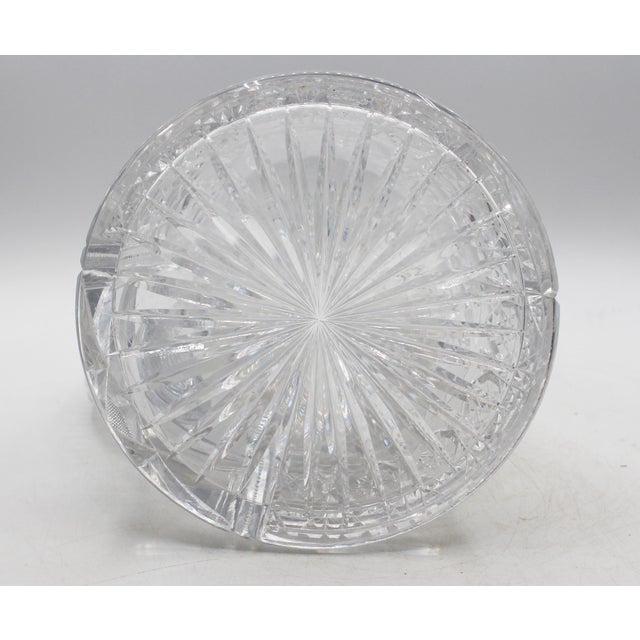 Transparent Circa 1896-1916 American Brilliant Cut Glass Pitcher For Sale - Image 8 of 9