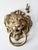 Antique Brass Lion Head Door Knocker For Sale - Image 9 of 11