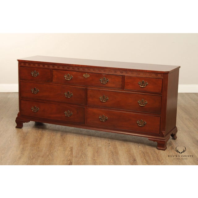 Baker Furniture Chippendale Style Mahogany Dresser For Sale - Image 12 of 12