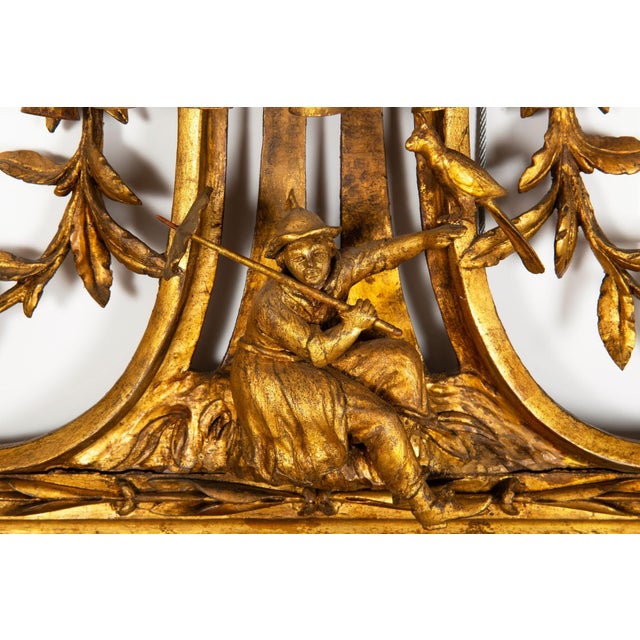 Fine Chinese Chippendale Pagoda Carved Giltwood Wall Mirror, English C. 1775 For Sale - Image 10 of 18