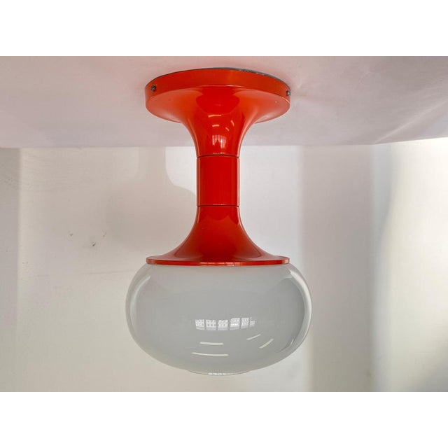 Metal Mid-Century Modern Ceiling Lamp, 1970s For Sale - Image 7 of 9