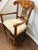 Baker Furniture Company Vintage Milling Road by Baker Maple Armchair With Neutral Plaid Upholstered Seat For Sale - Image 4 of 12