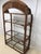 Late 20th Century Vintage Rattan and Glass Arched Fan Top Multi Shelf Etagere For Sale - Image 5 of 18