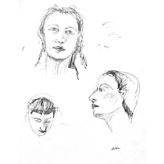 "Ladies" Contemporary Abstract Figurative Drawing by Martha Holden For Sale In Los Angeles - Image 6 of 6