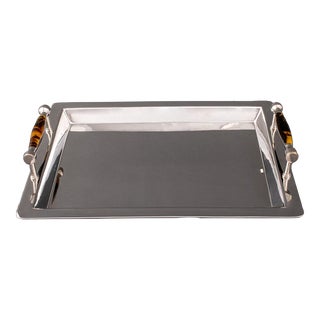 Vintage Ralph Lauren Silver Plate Tray For Sale