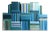 Decorative Books - Ocean Book Wall - Set of 100 Blue Books For Sale