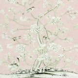 Sample - Schumacher X Mary McDonald Chinois Palais Wallpaper in Blush Conch For Sale