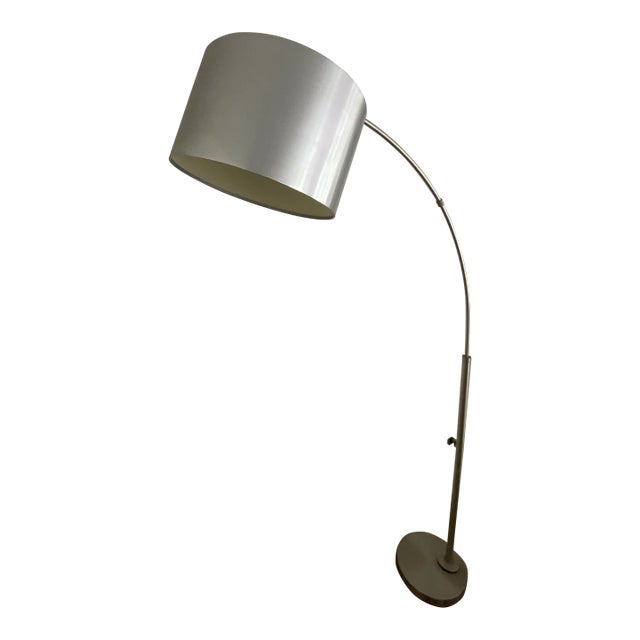 Vintage 1990s Tall Modern Silver Chrome Floor Lamp Chairish