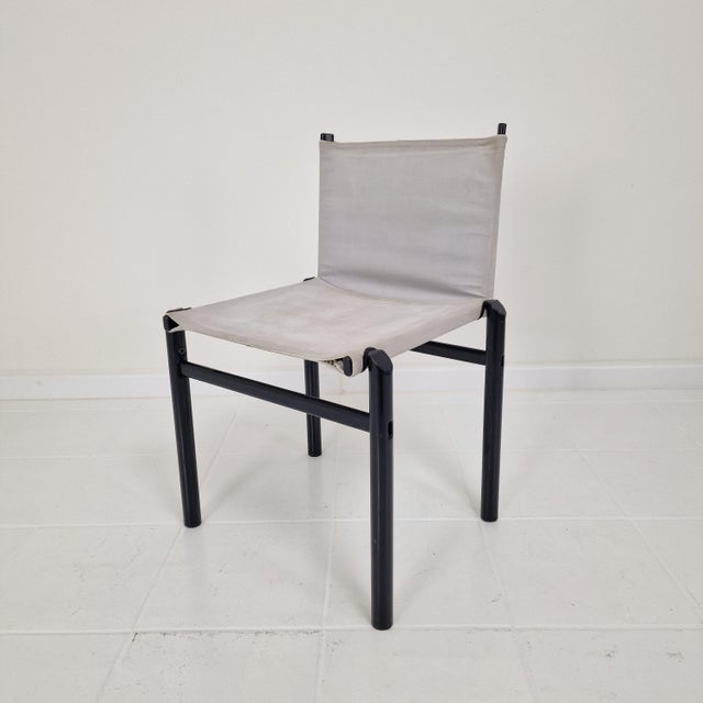Mastro Dining Chairs attributed to Afra & Tobia Scarpa for Molteni, Italy, 1980s, Set of 4 For Sale - Image 10 of 16