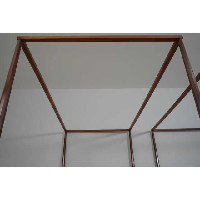 Traditional Pair Berwyn Cabinetmaker Bench Made Mahogany Twin Beds For Sale - Image 3 of 12