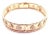 18k Rose Gold Diamond Clover Perlee Bangle Bracelet by Van Cleef & Arpels. *This bracelet is in mint, like new condition...
