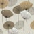 Sanderson Dandelion Clocks Wallpaper in Metallic/Smoke Tree - a Sample For Sale