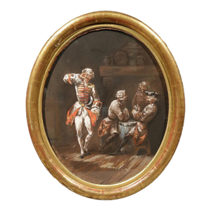 Mid 20th Century Oval Pair, Framed - Bouguereau (II)