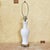 White Vintage Paul Hanson White Porcelain Table Lamp on Brass Pagoda Base, Usa For Sale - Image 8 of 18