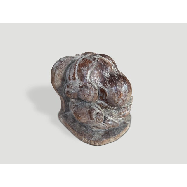 Rustic Antique Praying Buddha For Sale - Image 3 of 6