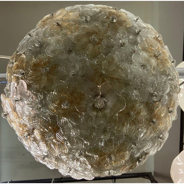 Coloured Glass Ceiling Light by Seguso, 1960 For Sale - Image 11 of 18