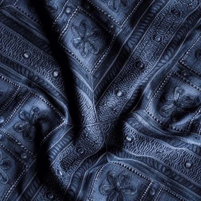 Shand Gate embroidery is named after the Shand Gate the 18th-century Indian doors which form the entrance to the Cottage...