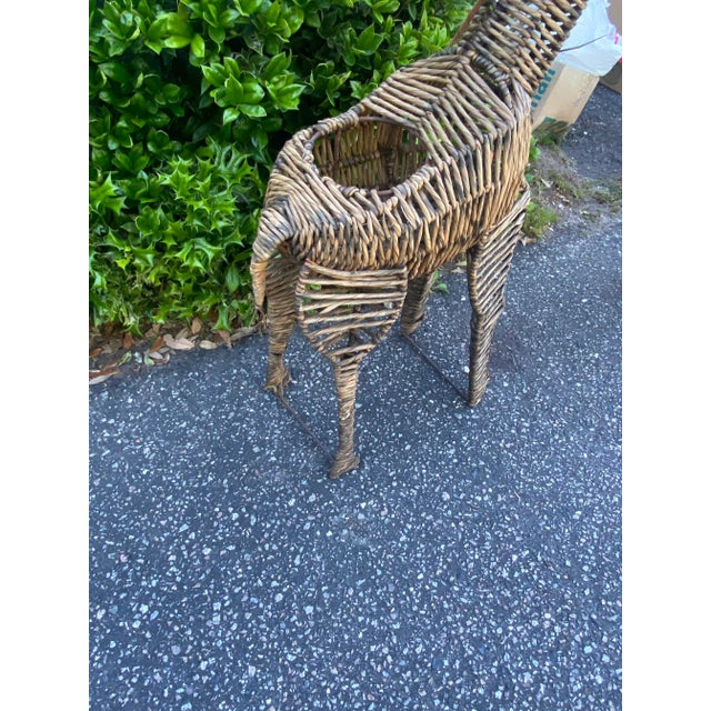 1970's Mario Lopez Torres Style Giraffe Standing Sculptural Planter For Sale In Charleston - Image 6 of 10