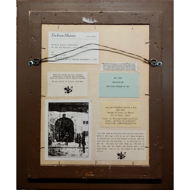 William Frederick Foster -Ww1 Officers in French Military Headquarters-Oil Painting For Sale - Image 10 of 11