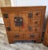 Chinoiserie Vintage Chinese Elm Apothecary Nightstands / Bedside Cabinets - A Pair For Sale - Image 3 of 18