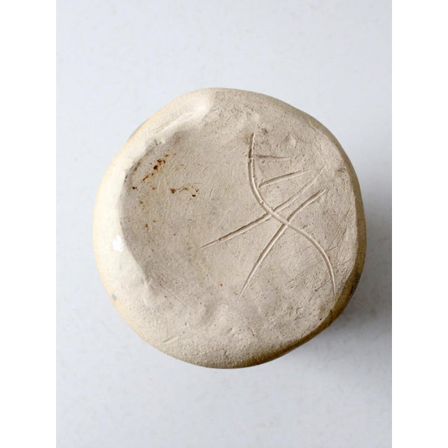 Ceramic Vintage Studio Pottery Yarn Bowl For Sale - Image 7 of 8