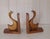 Vintage Bookends with Teak Wood Corners and Maple Duck Figures, 1970s, Set of 2 For Sale - Image 4 of 4