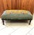 Victorian Antique, Extra-Long, Footstool, With Floral Needlepoint, Overstuffed Cushion, and Fluffy Trim, Hand Turned, Walnut Legs, Circa 1920’s For Sale - Image 3 of 8