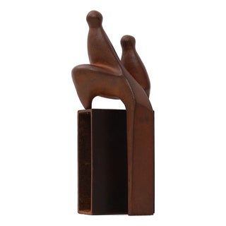 Abstract Cast Iron Two-Piece Zezootier & Reiter Sculpture by Gertraude Zebe, 2003 For Sale
