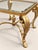 Metal Pair of Vintage Hollywood Regency Gold Leaf Beveled Glass End Tables For Sale - Image 7 of 7
