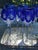 Vintage Set of 9 Horst Belda Germany Sapphire Cut-to-Clear Wine Hocks With Matching Decanter - 10 pcs For Sale In Kansas City - Image 6 of 12