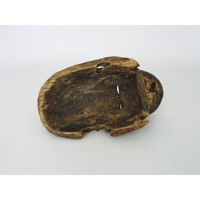 African Mask in Wood, 1950s For Sale - Image 9 of 10
