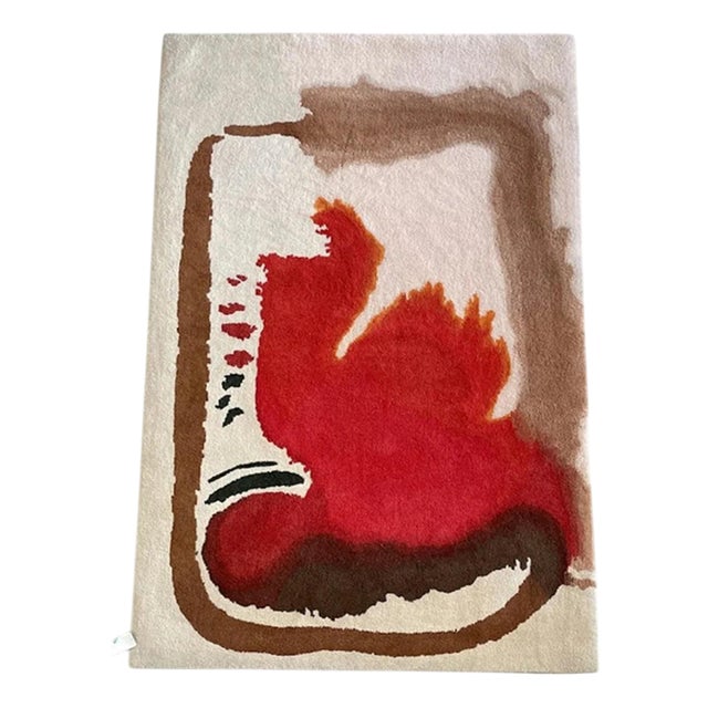 Forster Rug in Hand-Tufted Wool from Tisca, France, 1980s For Sale