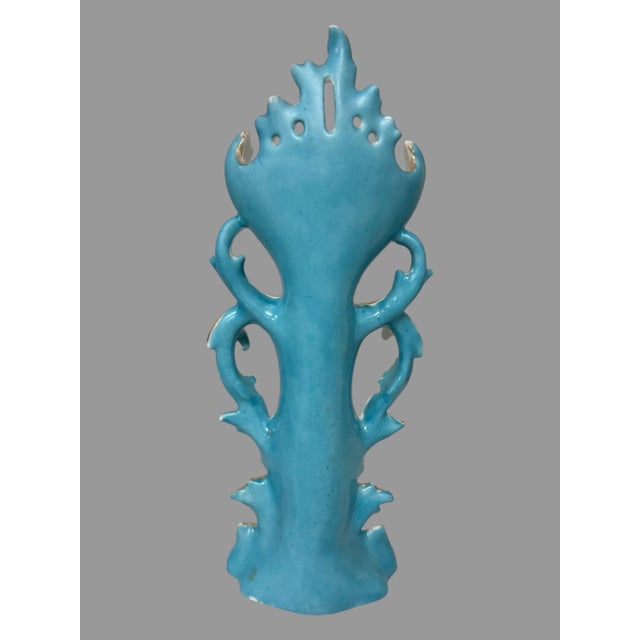 Late 19th Century Antique Old Paris Porcelain Floral & Gilt Decorated Double Handled Vase For Sale - Image 5 of 8