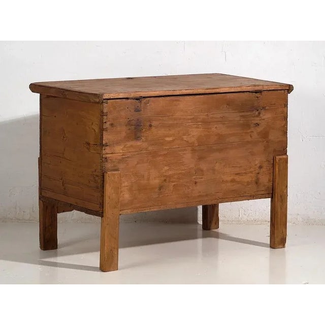 Wood Antique Wedding Chest, 1920s For Sale - Image 7 of 8