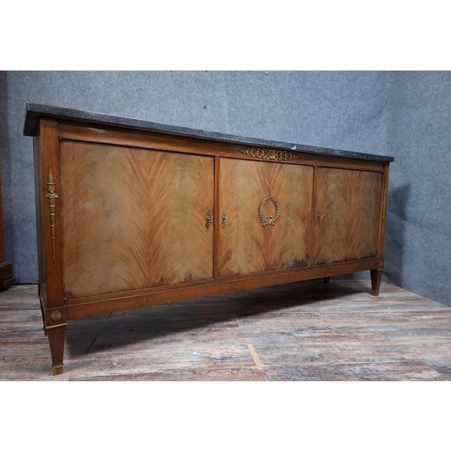 20th Century Empire Mahogany Veneer Sideboard For Sale - Image 5 of 8