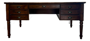 Pottery Barn Walnut Bedford Executive Desk (Check My Other Listing for a Matching Desk, Sold Separately)