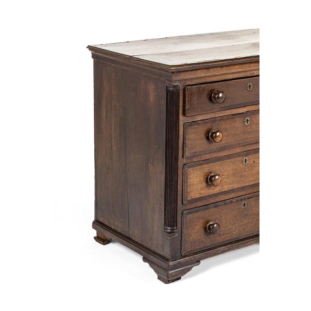 Large Bank of Georgian Oak Drawers For Sale - Image 5 of 13