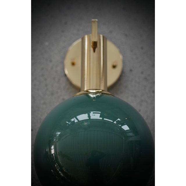 Murano Art Glass and Brass Wall Light, 2000 For Sale - Image 4 of 10